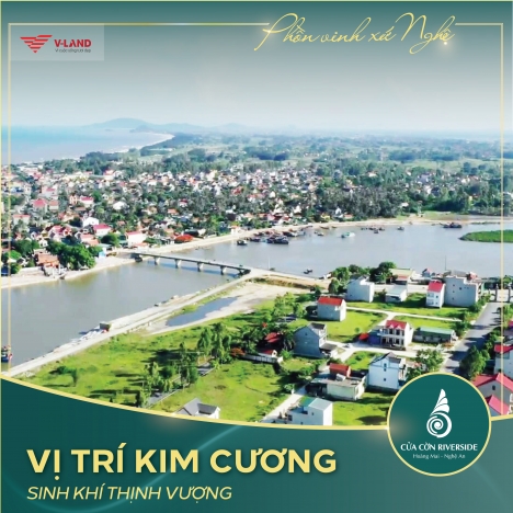 Mở bán Cửa Cờn Riverside đất ven sông,cách biển Quỳnh 500m. Chỉ 8tr.m2 đã có sổ đỏ.LH 0917271399