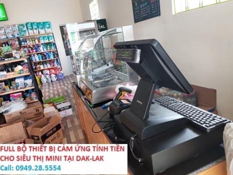 Cung cấp cho siêu thị Mini tại DakLak trọn bộ tính tiền giá rẻ