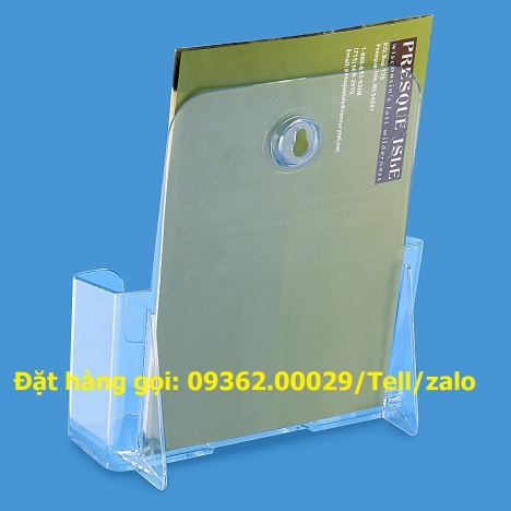 Kệ đựng tờ rơi bằng mica có thể quay tròn