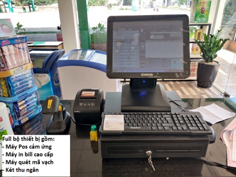 Cung cấp cho siêu thị Mini tại DakLak trọn bộ tính tiền giá rẻ