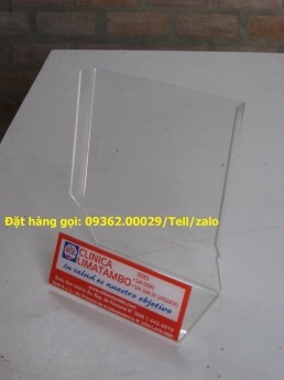 Kệ đựng tờ rơi bằng mica có thể quay tròn