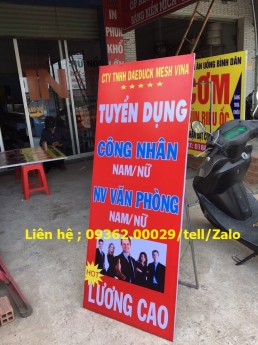 Standee mica các loại cho tất cả các ngành dịch vụ.