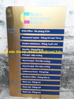Biển chỉ dẫn mica siêu đẹp cho mọi không gian 