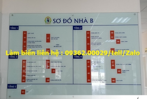 Biển chỉ dẫn mica siêu đẹp cho mọi không gian 
