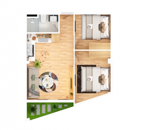Căn  hộ mới xây cho thuê dài  hạn  5 năm chỉ 5Tr/tháng