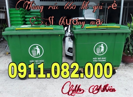 Xả kho cuối năm thùng rác 120 lít 240 lít 660 lít giá rẻ- Thùng rác giá rẻ tại đồng tháp- lh 0911.08