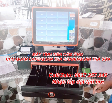 TRỌN BỘ MÁY TÍNH TIỀN CẢM ỨNG CHO QUÁN CAFE TẠI CAO LÃNH