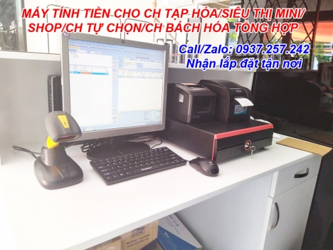 Trọn bộ máy tính tiền cho siêu thị mini tại Cao Lãnh