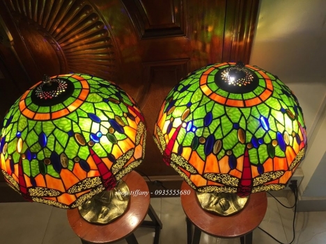 Giao lưu đôi đèn Tiffany chuồn chuồn