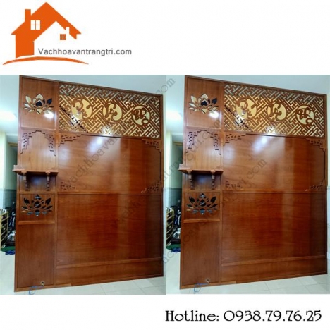 Thi công vách ngăn phòng thờ đẹp tại Lakeview Quận 2