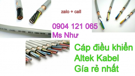 Nhập khẩu và phân phối toàn quốc cáp điều khiển altek kabel