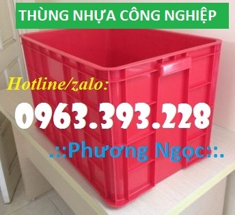 Thùng nhựa đặc cao 39, thùng nhựa đựng nông sản