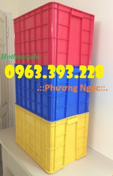 Thùng nhựa đặc cao 39, thùng nhựa đựng nông sản