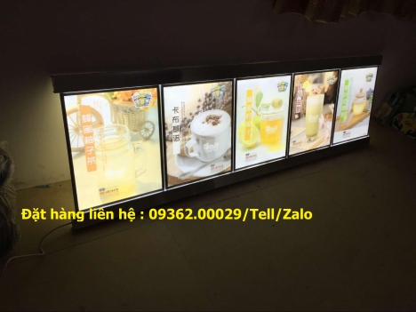 Bảng menu bằng mica Đài Loan khổ lớn treo tường tiện ích
