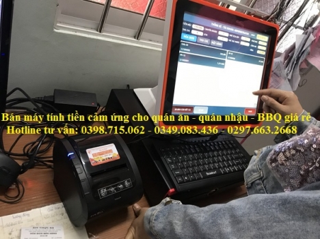Cung cấp máy tính tiền cảm ứng giá rẻ trọn bộ cho quán ăn tại Kiên Giang