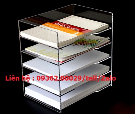 Kệ tài liệu mica vừa đẹp vừa tiện dụng vừa siêu rẻ