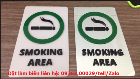 Biển cấm hút thuốc/no smoking bằng mica Đài Loan