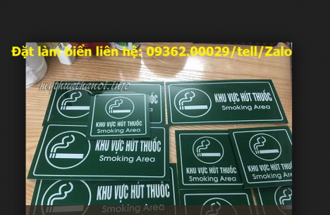 Biển cấm hút thuốc/no smoking bằng mica Đài Loan