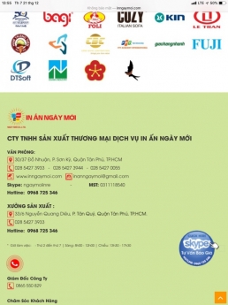 in Catalogue, in Tạp Chí, in Hộp Giấy, in Tờ Rơi, in Túi Giấy, in Thẻ Treo..