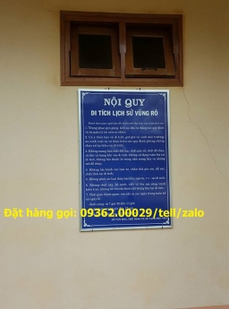 Bảng nội quy ấn tượng bằng mica Đài Loan giá rẻ