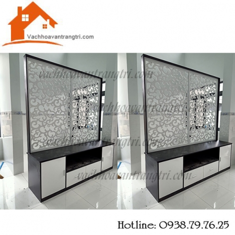 Vách ngăn gỗ công nghiệp dùng cho phòng khách tại tphcm