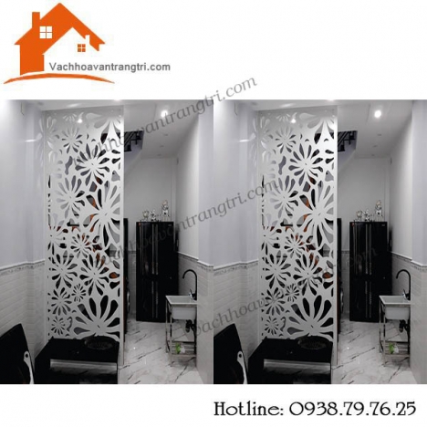 Vách ngăn gỗ công nghiệp dùng cho phòng khách tại tphcm
