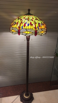 Thanh lý Đèn sàn tiffany chuồn chuồn cam.