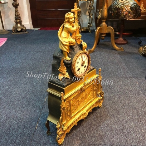 Đồng hồ tượng vàng cổ Pháp