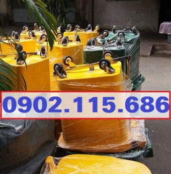 Thùng rác 60L đạp chân, thùng rác nhựa 60L, thùng rác đạp chân 60L, thùng rác ngoài trời 60L,
