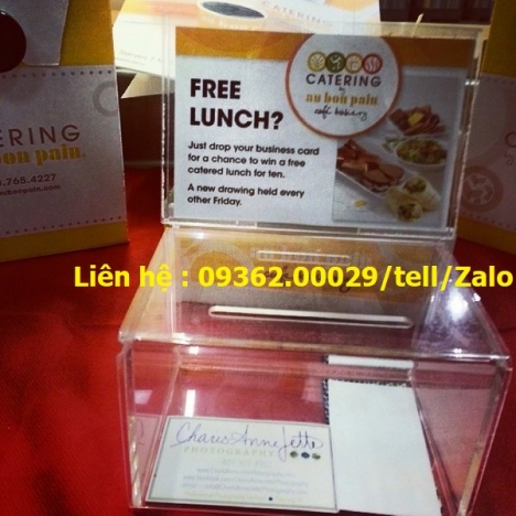 Hộp tiền tip xinh xinh bằng mica Đài Loan