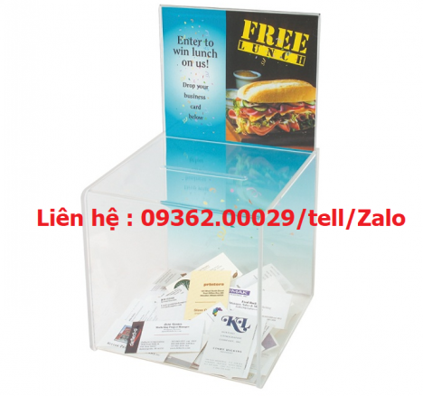 Hộp tiền tip xinh xinh bằng mica Đài Loan