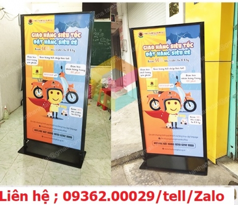 Muôn sắc màu Standee bằng mica 