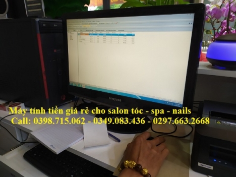 Nhận lắp đặt tận nơi máy tính tiền giá rẻ trọn bộ cho Spa, Nails 