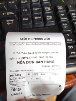 Lắp đặt tận nơi tại Dak-Lak cho cửa hàng bách hóa full bộ thiết bị tính tiền giá rẻ