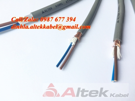 Có sắn cáp điều khiển 2 lõi- Phân phối cáp điều khiển Altek Kabel