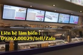 Bảng menu cho các tiệm trà sữa, đồ ăn nhanh...