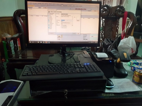 Combo máy tính tiền cho shop thời trang, cửa hàng thể thao tại Kiên Giang giá rẻ 