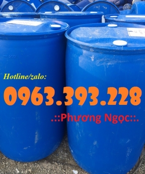 Phuy nhựa 220 Lít nắp kín đã qua sử dụng, phuy nhựa cũ hai nắp nhỏ