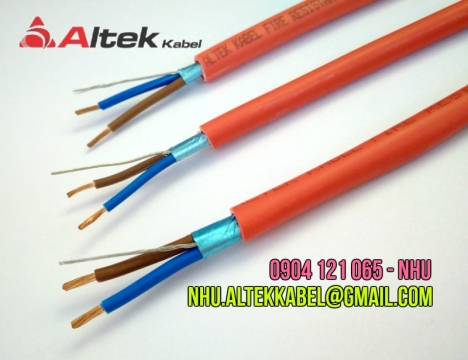 Cáp chống cháy 2 lõi chống nhiễu altek kabel