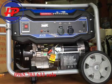 Máy phát điện Honda 5.5kw PB6000EB, mẫu máy cam kết về chất lượng và độ chắc chắn.