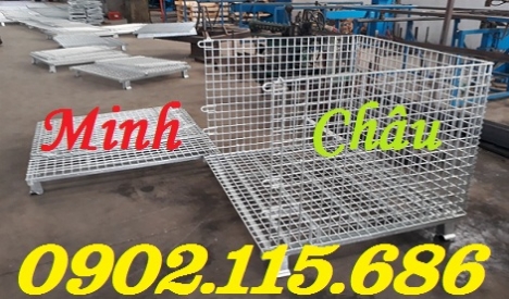 Lồng thép 2 tầng, lồng thép 3 tầng, lồng thép đẩy hàng, lồng thép đựng hàng,