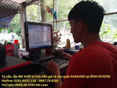 Setup tận nơi tại Bình Dương full bộ máy tính tiền giá rẻ cho quán Karaoke
