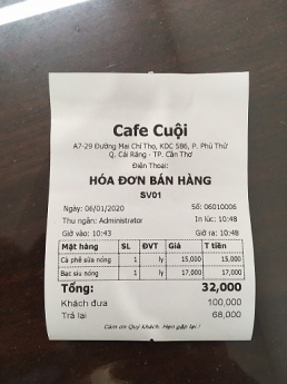 Máy Pos tính tiền, full bộ giá rẻ cho quán nhậu tại Cần Thơ