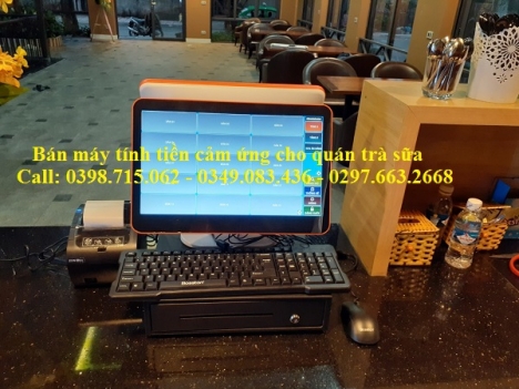 Bán máy tính tiền cảm ứng cho quán Trà Sữa giá rẻ tại Kiên Giang