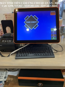 Bán máy tính tiền cảm ứng cho quán ăn, quán nhậu trọn bộ giá rẻ 