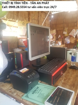 Full bộ máy tính tiền giá rẻ tại Cần Thơ cho quán ăn/nhà hàng