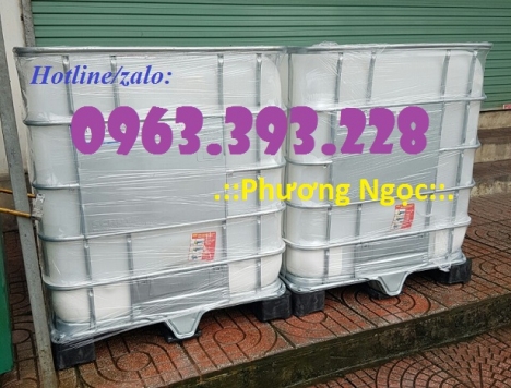 Tank nhựa 1000L, bồn nhựa đựng hóa chất 1 khối,