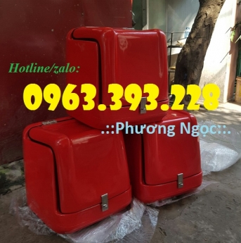 Thùng giao hàng gắn sau xe máy, thùng chở hàng nhựa composite