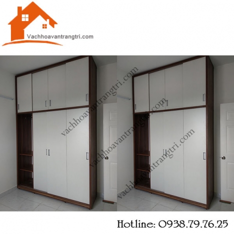Giá làm tủ âm tường bằng gỗ đẹp đơn giản hiện đại