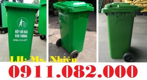 Bán thùng rác 120L 240L giá rẻ-  Thùng rác y tế, thùng rác môi trường giá rẻ- lh 0911.082.0000